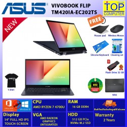 ASUS VIVOBOOK FLIP TM420IA-EC202TS/RYZEN 7 4700U/16GB/512SSD/14" FULL HD/RADEON/W10+OFFICE2019/ BY TOP COMPUTER